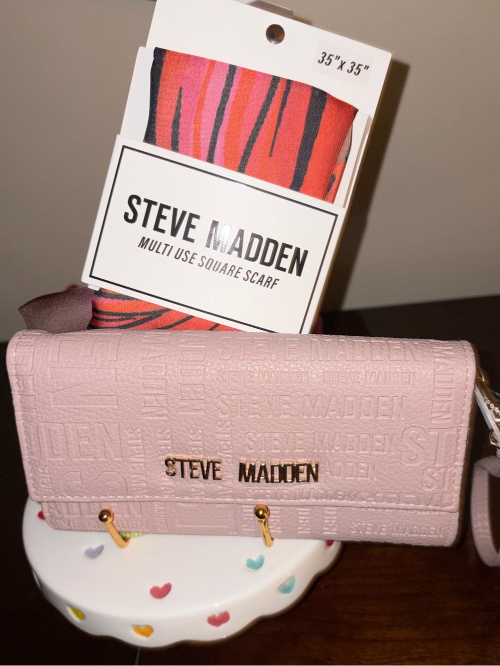 Steve Madden Bundle  Wallet & SOS Scarf NWT